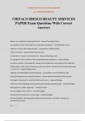 CIBTAC&sol;CIDESCO BEAUTY SERVICES PAPER Exam Questions With Correct Answers