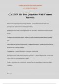 CA DMV M1 Test Questions With Correct Answers&period;