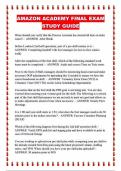 AMAZON ACADEMY FINAL EXAM STUDY GUIDE