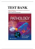 Test Bank For Rubin's Pathology&colon; Clinicopathologic Foundations of Medicine 7th Edition by Strayer&comma; All 34 Chapters Covered  &vert;&vert;Complete A&plus; Guide