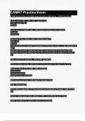 CAMRT Practice Exam 1 questions and answers