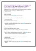 PHTLS POST TEST 9TH EDITION LATEST 2024-2025  ACTUAL EXAM 100 QUESTIONS AND CORRECT  DETAILED ANSWERS &vert; ALREADY GRADED A&plus;  A regional resource center with a full spectrum of trauma services from prevention to rehabilitation which serves as the leader in t
