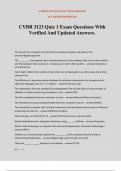 CYBR 3123 Quiz 1 Exam Questions With Verified And Updated Answers&period;
