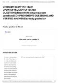 Greenlight exam VATI &vert;2024 UPDATE&vert;FREQUENTLY TESTED QUESTIONS&sol;Recently testing real exam questions&vert;COMPREHENSIVE QUESTIONS AND VERIFIED ANSWERS&vert;already graded A&plus;