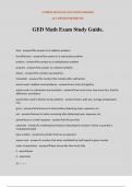GED Math Exam Study Guide&period;