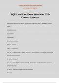SQE Land Law Exam Questions With Correct Answers&period;