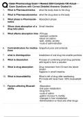 Galen Pharmacology Exam 1 Newest 2024 Complete 100 Actual Exam Questions with Correct Detailed Answers&sol; Graded A&plus;