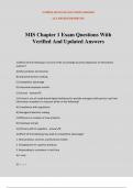 MIS Chapter 1 Exam Questions With Verified And Updated Answers