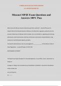 Missouri MPJE Exam Questions and Answers 100&percnt; Pass