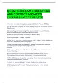 MCOM 1300 EXAM 4 QUESTIONS AND CORRECT ANSWERS 2024&sol;2025 LATEST UPDATE 