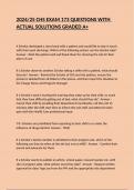 2024&sol;25 CHS EXAM 173 QUESTIONS WITH ACTUAL SOLUTIONS GRADED A&plus;
