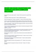 MCOM 1300 EXAM 3 QUESTIONS AND ANSWERS 2024 WITH COMPLETE SOLUTIONS 