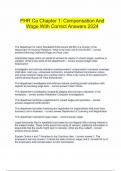  PHR Ca Chapter 1&colon; Compensation And Wage With Correct Answers 2024