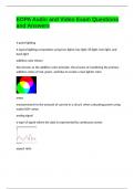 EOPA Audio and Video Exam Questions and Answers