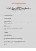 Multiple choice Inf3705 Exam Questions With Correct Answers