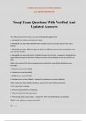 Nosql Exam Questions With Verified And Updated Answers