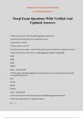 Nosql Exam Questions With Verified And Updated Answers