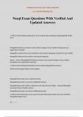 Nosql Exam Questions With Verified And Updated Answers