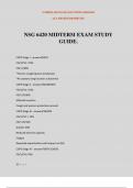 NSG 6420 MIDTERM EXAM STUDY GUIDE&period;