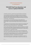 NSG6420 Final Exam Questions And Answers Updated 2024&sol;2025