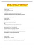 SPECIAL BASIC SCCJA CRIMES AGAINST PROPERTY QUESTIONS AND ANSWERS &period;
