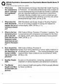 2024 NR548-PSYCHIATRIC ASSESSMENT FOR PSYCHIATRIC-MENTAL HEALTH NURSE PRACTITIONER EXAM WITH CORRECT ANSWERS