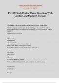 PN105 Finals Review Exam Questions With Verified And Updated Answers