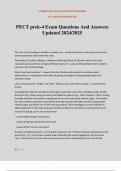 PECT prek-4 Exam Questions And Answers Updated 2024&sol;2025