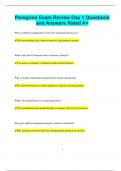 Peregrine Exam Review Day 1 Questions  and Answers Rated A&plus;