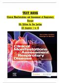 Test Bank for Clinical Manifestations and Assessment of Respiratory Disease 8th Edition by Des Jardins