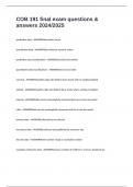 COB 191 final exam questions & answers 2024&sol;2025