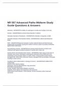 NR 507 Advanced Patho Midterm Study Guide Questions & Answers