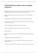 GLPH M4-M5 questions with complete solutions