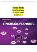 Solution Manual for Personal Financial Planning 15th Edition by Randy Billingsley&comma; Lawrence J&period; Gitman&comma; Michael D&period; Joehnk