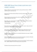 IICRC RRT EXAM STUDY GUIDE QUESTIONS WITH CORRECT ANSWERS 