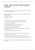C228 &ndash; WGU questions with complete solutions