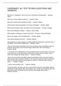 FAHRENHEIT 451 TEST REVIEW QUESTIONS AND ANSWERS