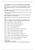 FAHRENHEIT 451 UNIT TEST REVIEW QUESTIONS
