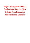 Project Management FBLA &vert; Study Guide&comma; Practice Test & Exam Prep Resources