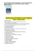 Test Bank-Davis Advantage for Townsend's Psychiatric Mental Health Nursing&comma; &lbrace;11th Edition&rcub; by Karyn I&period; Morgan&vert; All Chapters Included &vert; Elaborated Answers&vert; Updated 2024