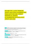 EPA-608 TYPE 2 LATEST PREMIUM UPDATE &lpar;2024-2025&rpar;&vert;130 BRAND NEW EXAM QUESTIONS AND CORRECT ANSWERS&comma;ALL GRADED A&plus;&vert;GUARANTEED SUCCESS&vert;LATEST UPDATE 2024-2025