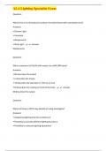 ALA Lighting Specialist Exam