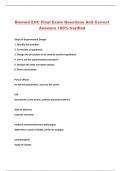 Biomed EOC Final Exam Questions And Correct Answers 100&percnt; Verified