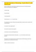 BUS203 Principles of Marketing - Saylor Direct Credit Final Exam