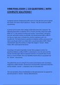 MNB FINAL EXAM &vert; 133 QUESTIONS &vert; WITH COMPLETE SOLUTIONS&excl;&excl;