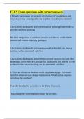 FCCS Exam questions with correct answer2&period;