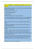 OCI Foundations Certification questions with correct answers&period;