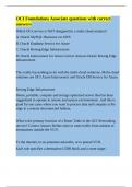 OCI Foundations Associate questions with correct answers