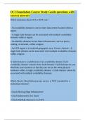 OCI Foundation Course Study Guide questions with correct answers&period;