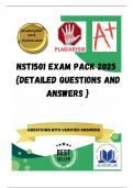 NST1501 EXAM PACK 2025  &lbrace;DETAILED QUESTIONS AND ANSWERS &rcub;